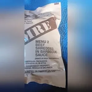 MRE | Other | New Sealed Military Mre Menu 2 Beef Shredded In Barbecue ...